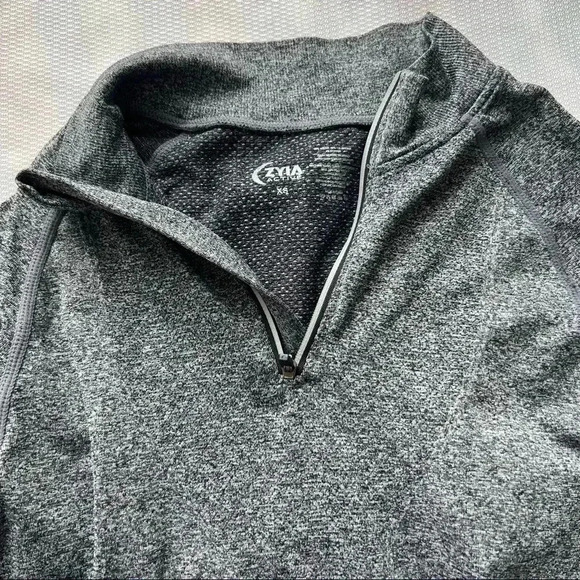 Zyia Active Women’s Fog Performance 1/4 Zip‎ Pullover Gray Long Sleeves XS - Picture 5 of 8